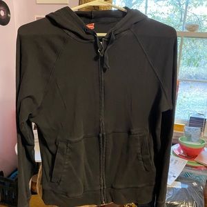 Light weight black zip up jacket